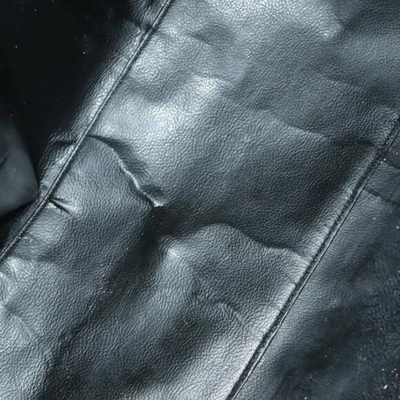 FENDI Pecan Canvas Boston Bag PVC Black Brown Auth hk2948 - Picture 11 of 16